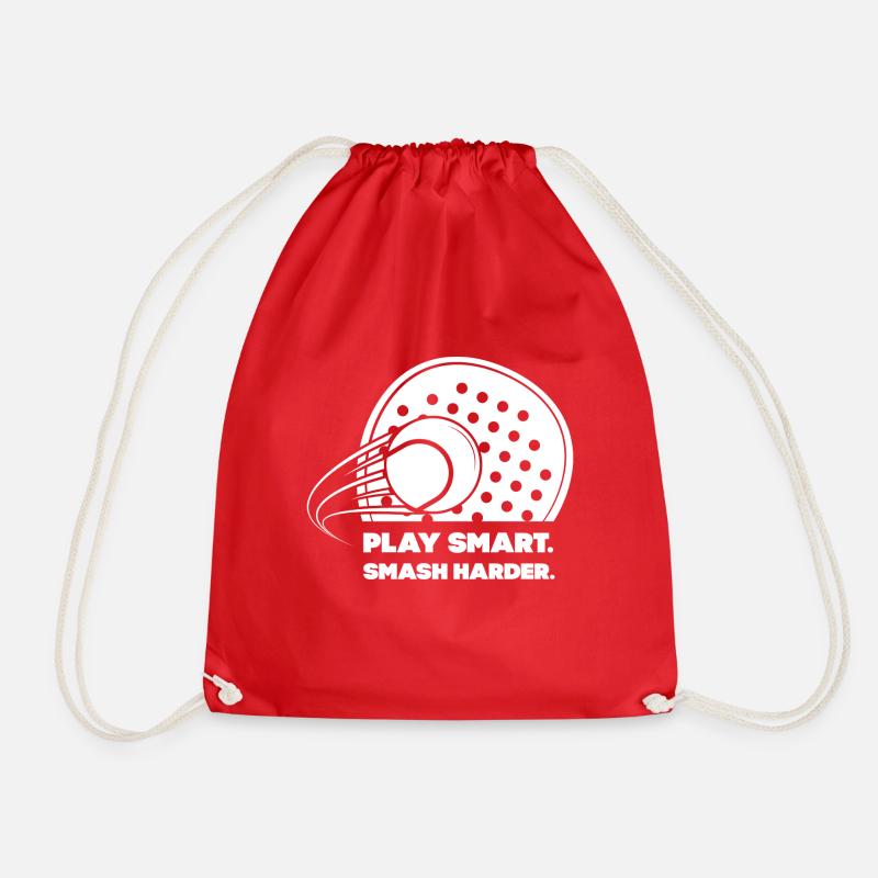 PlaySmart Print White - Turnbeutel - Rot