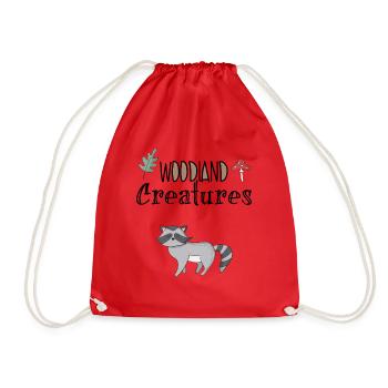 raton laveur nature patrie forêt animal - Sac de sport léger - rouge - Devant