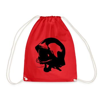 Fire Helmet F1 - Drawstring Bag - red - Front