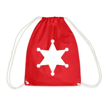 T-Shirt - Drawstring Bag - red - Front