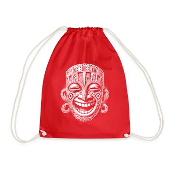 Mask - Drawstring Bag - red - Front