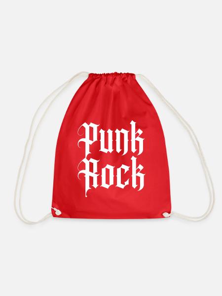 Punkrock Gothic Logo - Turnbeutel - Rot