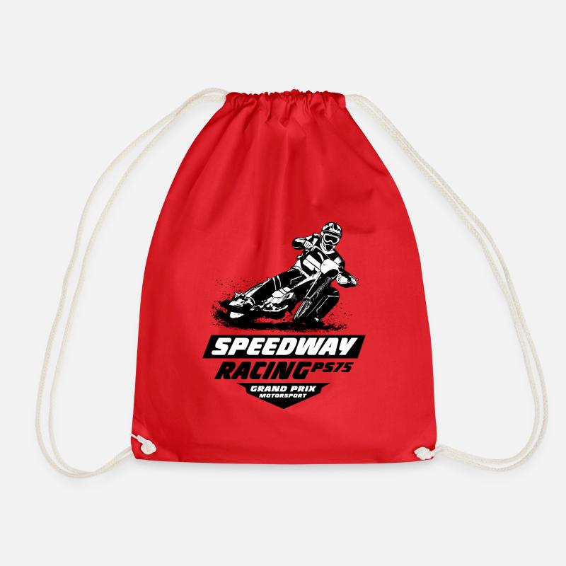 Speedway - Motorcycle Speedway - Turnbeutel - Rot