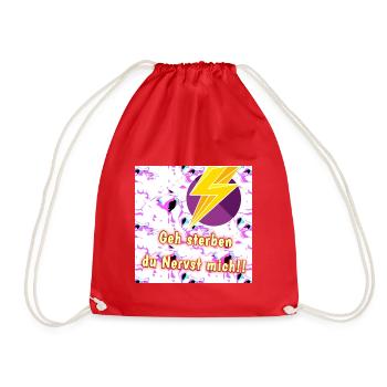 Geh sterben du Nervst mich!! - Shop WoW - 2023 - Turnbeutel - Rot - Vorne