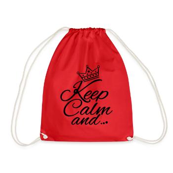 keep_calm_and_gi1 - Sac de sport léger - rouge - Devant