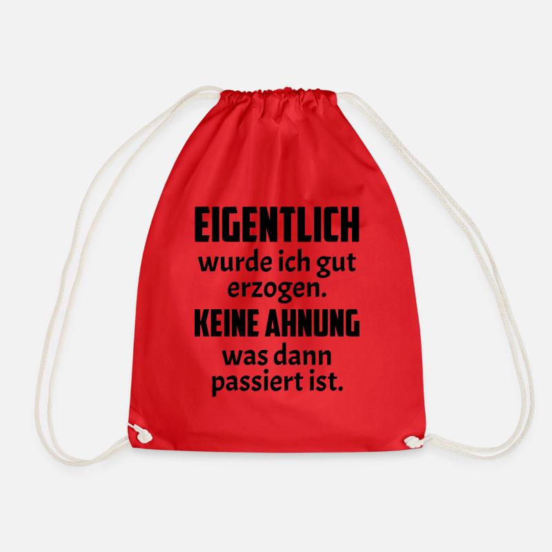 Gut Erzogen - Turnbeutel - Rot