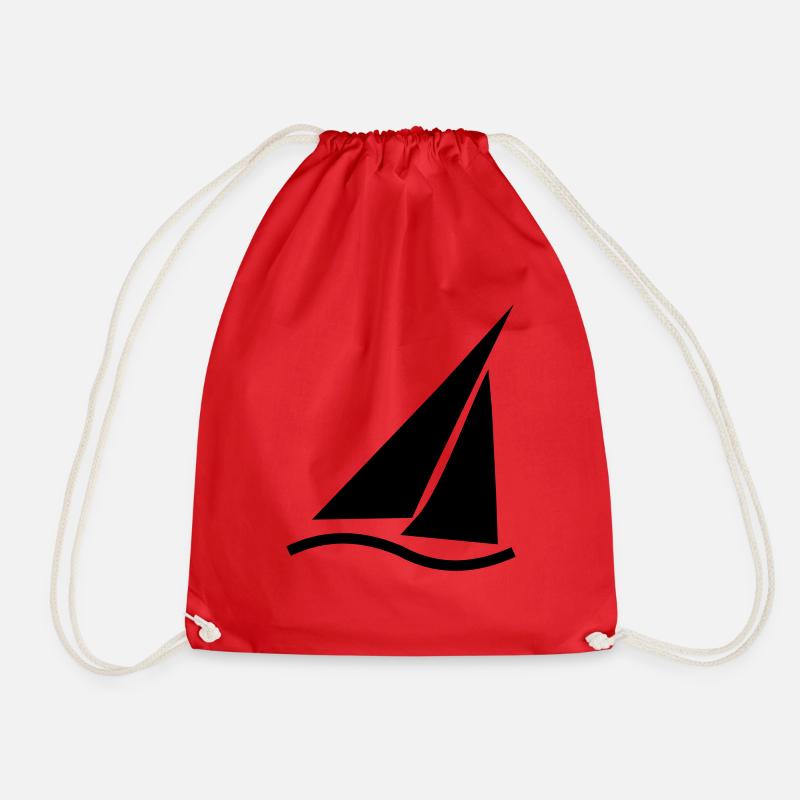 Regatta (kleines Symbol) - Turnbeutel - Rot