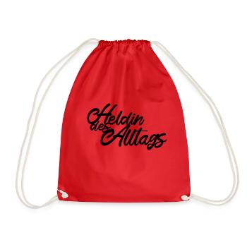 Heroine of everyday life (ie) - Drawstring Bag - red - Front