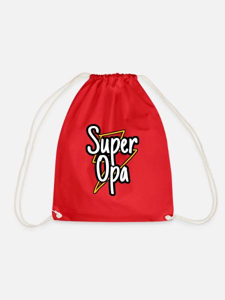 Super Opa - Turnbeutel - Rot