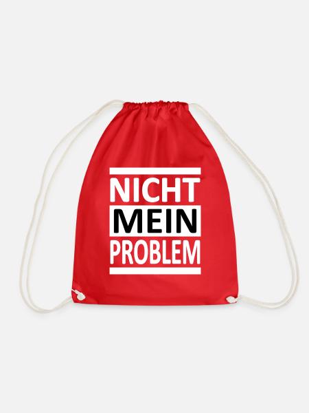 Nicht Mein Problem - Vers.2 - Turnbeutel - Rot