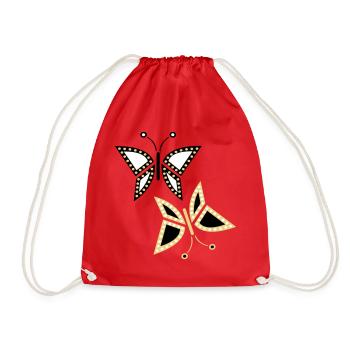 Papillons - Sac de sport léger - rouge - Devant