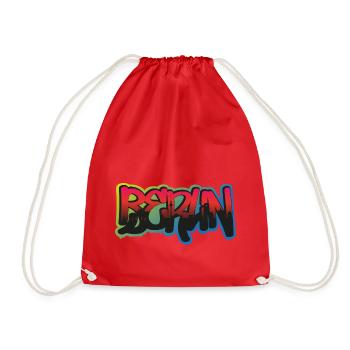 City of Berlin Graffiti - Drawstring Bag - red - Front