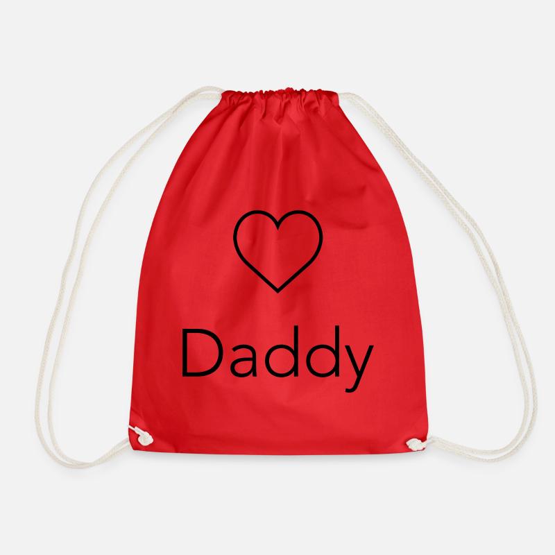 Daddy - Drawstring Bag - red