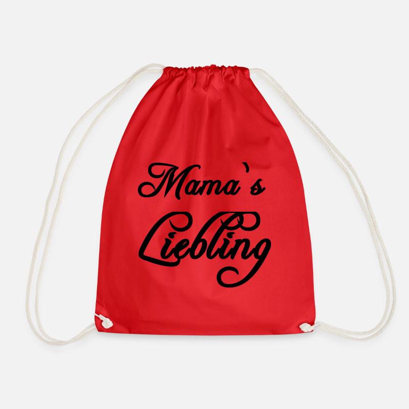 Mamas Liebling,Babys,Kinder, Liebe,Mutter, - Turnbeutel - Rot