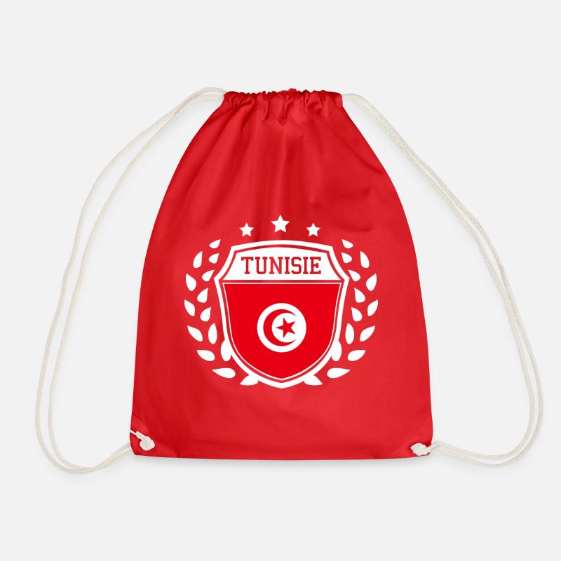 champions_tunisie - Drawstring Bag - red