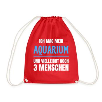 Ich mag mein Aquarium - Turnbeutel - Rot - Vorne