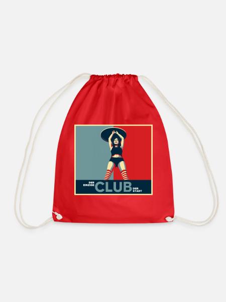 Der kleinste Club der Stadt Blau-Rot - Turnbeutel - Rot