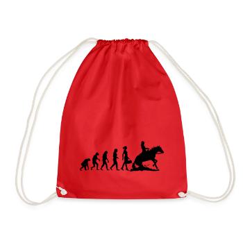 Evolution Ladies Western Riding - Drawstring Bag - red - Front
