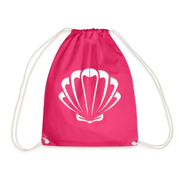 muschel - Turnbeutel - Fuchsia - Vorne