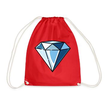 Diamant - Turnbeutel - Rot - Vorne