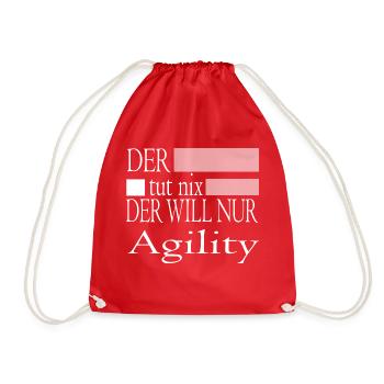 Hund Dog Agility - Turnbeutel - Rot - Vorne
