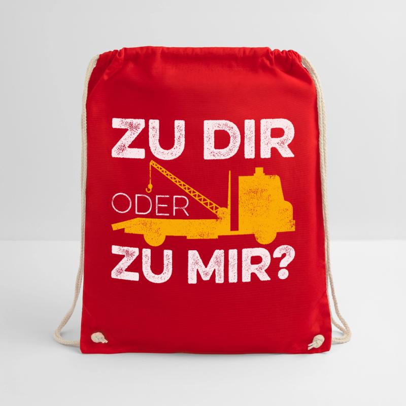 Zu Dir Oder Zu Mir Abschleppdienst Abschlepper Turnbeutel