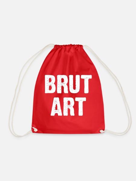 Brut Art Logo-Design - Turnbeutel - Rot