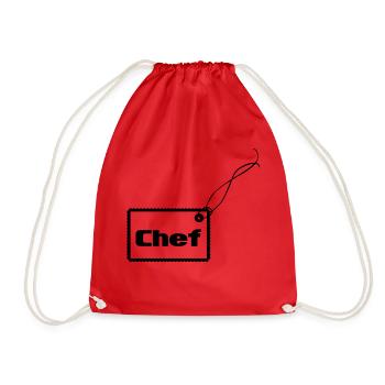 Adeptes chef - Sac de sport léger - rouge - Devant