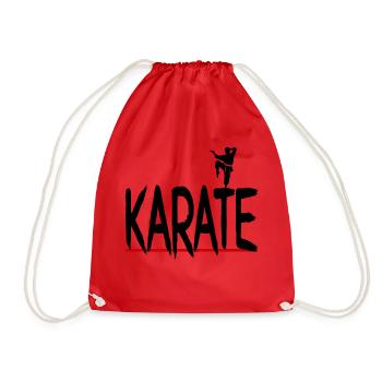 karaté rouge - Sac de sport léger - rouge - Devant