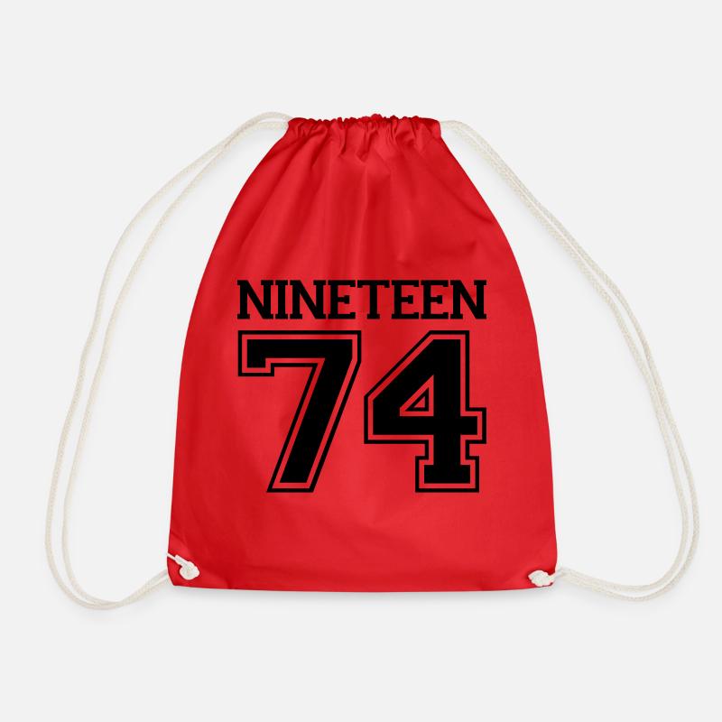 1974 - Drawstring Bag - red
