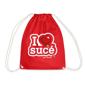 I love Sucé (sur Erdre) - Sac de sport léger - rouge - Devant