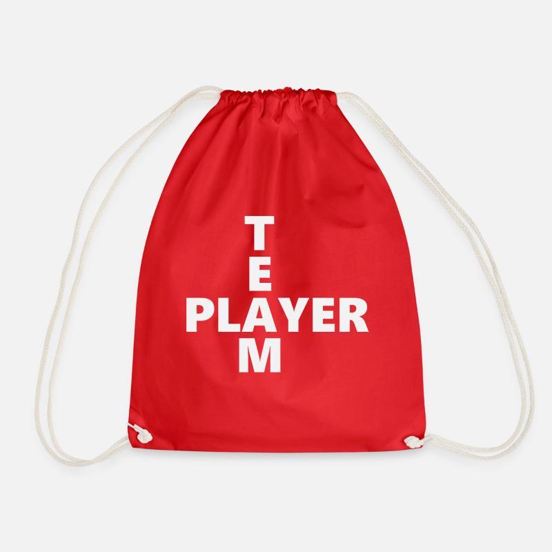 Team player 2 (2171) - Drawstring Bag - red