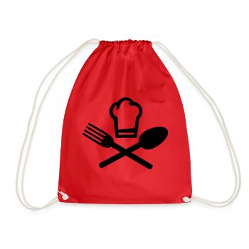 koch_logo_f1 - Drawstring Bag - red - Front