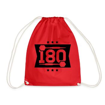 180_2_f1 - Drawstring Bag - red - Front
