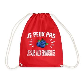 je peux pas je suis aux brimbelles - Sac de sport léger - rouge - Devant
