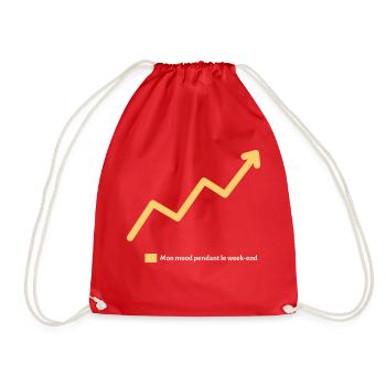 Mood Weekend - Cadeau Courbe Augmentée - Sac de sport léger - rouge - Devant