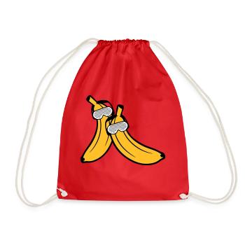 duo couple 2 amis équipe fête fête s amuser soleilb - Sac de sport léger - rouge - Devant