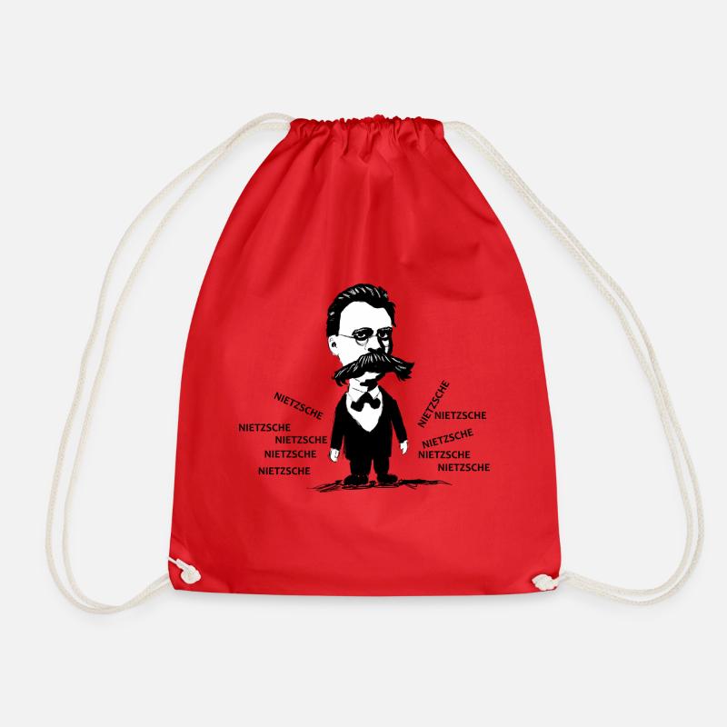 Nietzsche - Turnbeutel - Rot