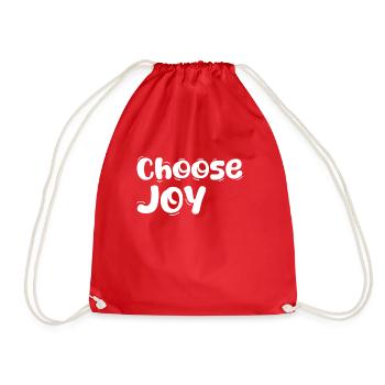Choose Joy - Turnbeutel - Rot - Vorne