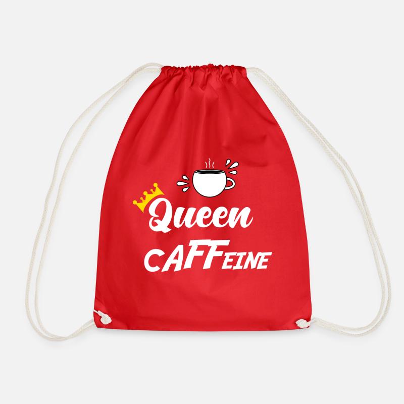 KÖNIGIN CAFFEINE - Turnbeutel - Rot