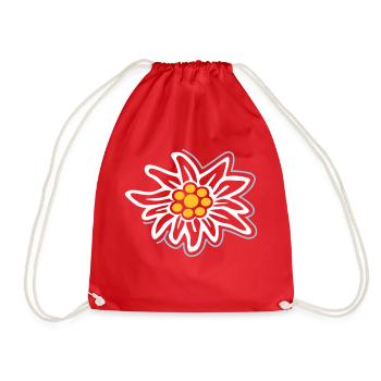 Edelweiss - Turnbeutel - Rot - Vorne