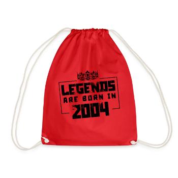 2004 Légendes nées en - Sac de sport léger - rouge - Devant