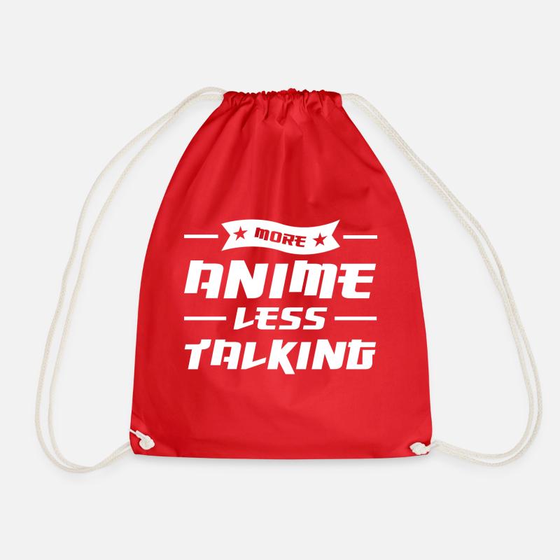 Anime merch Anime Anime Merchandise Geschenk - Turnbeutel - Rot