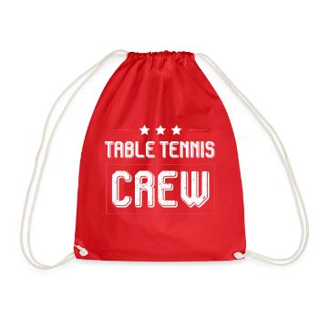 Table Tennis Crew - Turnbeutel - Rot - Vorne