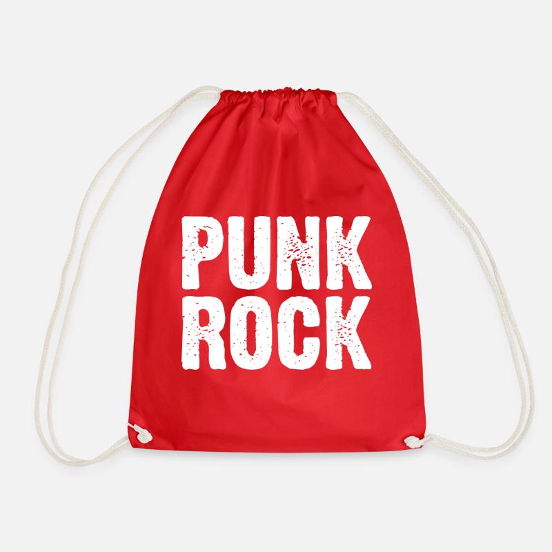 Conception de logo punk rock - Sac de sport léger - rouge