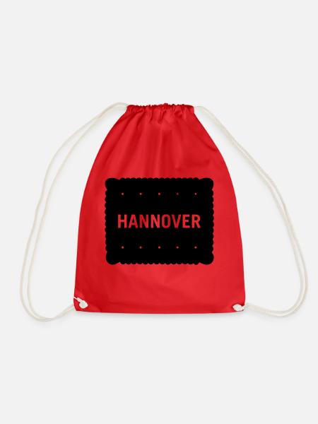 Hanover biscuits - Drawstring Bag - red