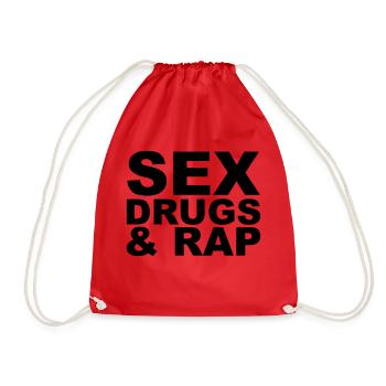 Sex Drugs & Rap - Sac de sport léger - rouge - Devant