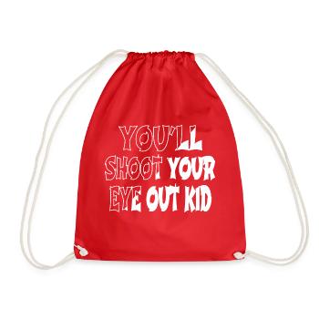 Cute Funny Sayings Funny Quote Dork Quote Happy - Drawstring Bag - red - Front