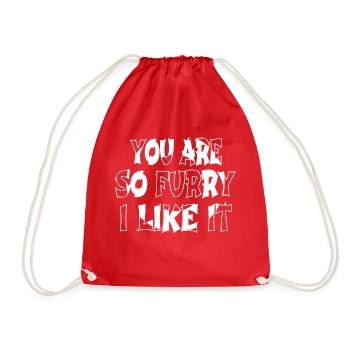 avogato present persian cat avacato - Drawstring Bag - red - Front