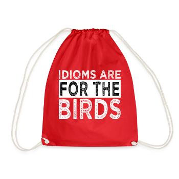 quote chassis funny sayings funny quote statement - Drawstring Bag - red - Front